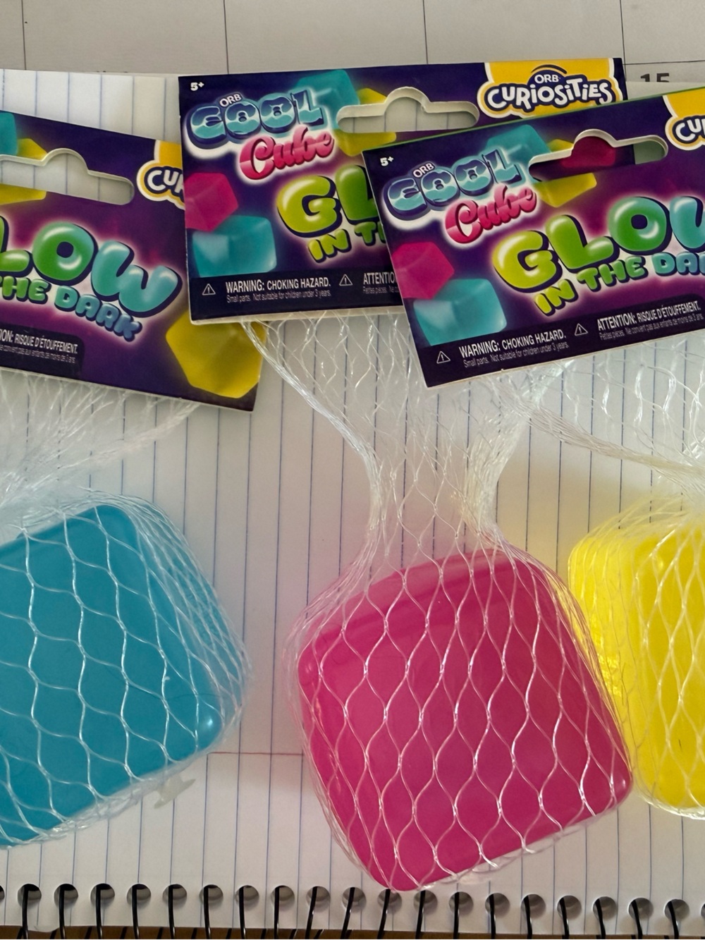 ORB Curisities= GLOW IN THE DARK Cool Cube- Random Color